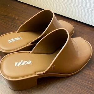 Melissa Nude Rubber Mules